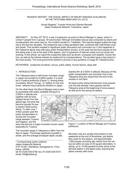 Proceedings, International Snow Science Workshop, Banff, 2014 1109