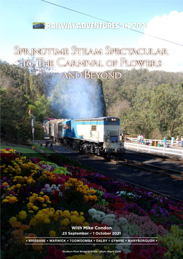Springtime Steam Spectacular to the Carnival of Flowers and Beyond