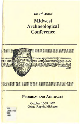 1992 Program + Abstracts