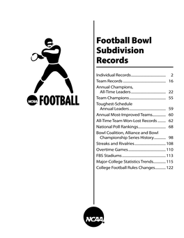 2010 NCAA Division I Football Records (FBS Records)