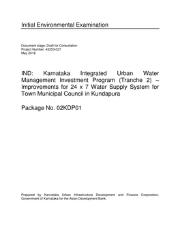 Draft Initial Environmental Examination