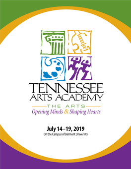 July 14–19, 2019 on the Campus of Belmont University at Austin Peay State University