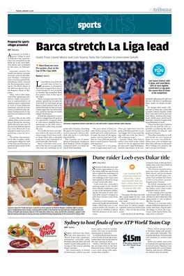 Barca Stretch La Liga Lead