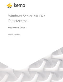 Windows Server 2012 R2 Directaccess