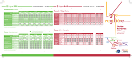 Télécharger Le Dépliant Des Horaires