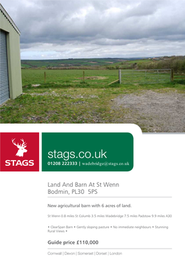 Stags.Co.Uk 01208 222333 | Wadebridge@Stags.Co.Uk