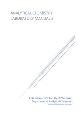 Analytical Chemistry Laboratory Manual 2
