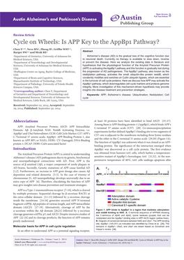 Is APP Key to the Appbp1 Pathway?