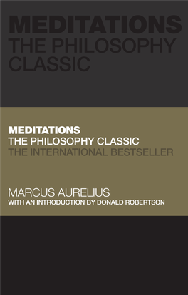 Meditations the Philosophy Classic