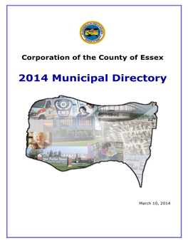 2014 Municipal Directory