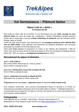 Val Germanasca – Piémont Italien