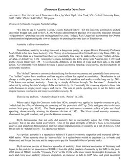 Here Is a Financial Bust There Are Essentially Four Ways to Address the Crisis: “Inflate, Deflate, Devalue, Or Default” (P