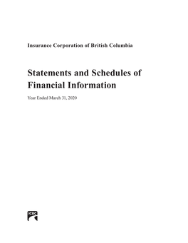 Statements and Schedules of Financial Information