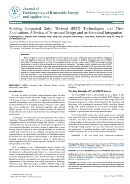 A Review of Building Integrated Solar Thermal (Bist)