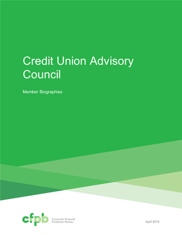Credit Union Advisory Council