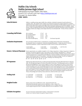 Dublin Jerome School Profile