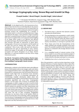 An Image Cryptography Using Henon Map and Arnold Cat Map