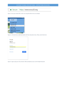 Outlook to Gmail for Staff Email – Instructions for Access
