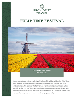 Tulip Time Festival