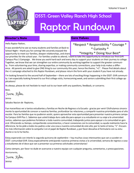 Raptor Rundown