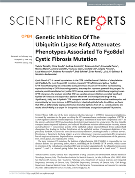 Genetic Inhibition of the Ubiquitin Ligase Rnf5 Attenuates Phenotypes