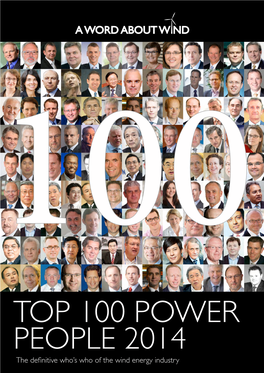 The Definitive Who's Who of the Wind Energy Industry