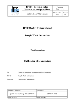 Verification Regulation of Steel Ruler