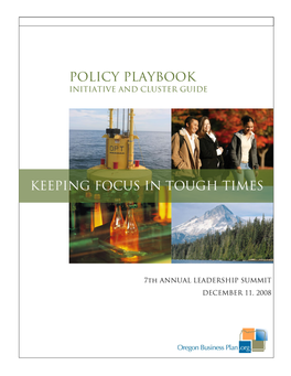 Policy Playbook for 2009