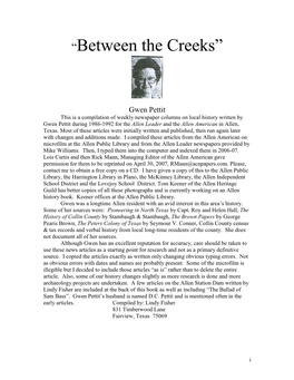 Free Land Attracted Many Colonists to Texas in 1840S 3-29-92 “No Quitting Sense” We Claim Is Typically Texas