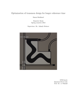 Optimization of Transmon Design for Longer Coherence Time