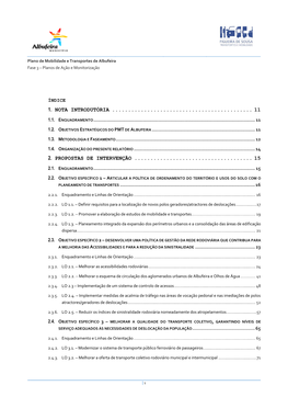 Plano De Mobilidade E Transportes De Albufeira Fase 3 – Planos De Ação E Monitorização
