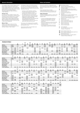 General Information Notes and Symbols