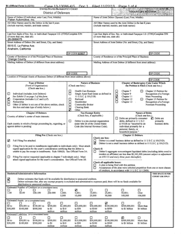 I I I Case 13-13086-KG Doc 1 Filed 11/22/13 Page 1 of 4