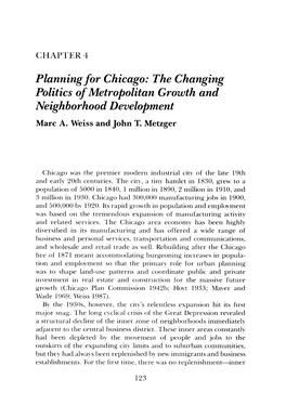 Planning for Chicago.Pdf