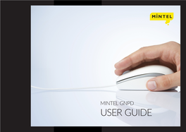 User Guide Table of Contents