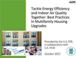 Best Practices in Multifamily Housing Upgrades