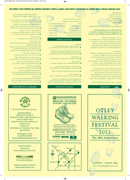 Otley Walking Festival 2015.Qxp 26/04/2021 18:56 Page 1