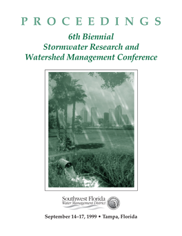 6Th Biennial Stormwater Research and Watershed Management Conference