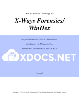 X-Ways Forensics/ Winhex