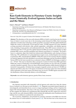 Rare Earth Elements in Planetary Crusts: Insights from Chemically Evolved Igneous Suites on Earth and the Moon