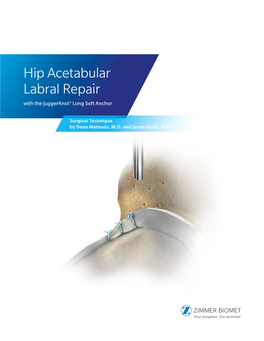 Hip Acetabular Labral Repair with Juggerknot Long