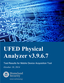 UFED Physical Analyzer V3.9.6.7 (October 2014)