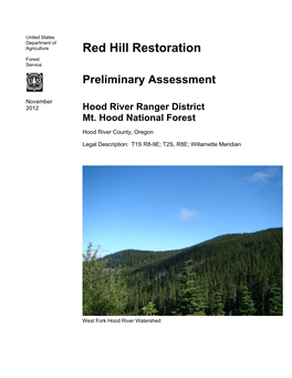 Red Hill Restoration Forest Service