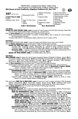 YEARLING, Consigned by Meon Valley Stud the Property of a Partnership of Meon Valley Stud Will Stand at Park Paddocks, Highflyer Paddock CC, Box 735