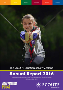 2016 SCOUTS New Zealand Annual Report