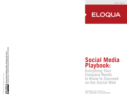 Social Media Playbook: Everything Your Company Needs to Know to Succeed
