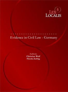 Evidence in Civil Law – Germany