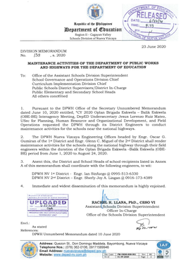 J)Epartmtnt of ~Butation Region II - Cagayan Valley Schools Division of Nueva Vizcaya