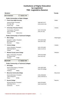 79Th Legislative Session