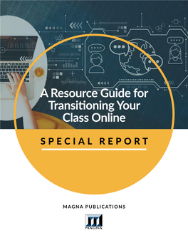 A Resource Guide for Transitioning Your Class Online